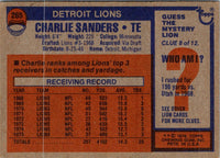 1976 Topps Charlie Sanders #265