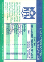 1988 Fleer Team Action League Leading Team - Defending Kickoffs #81