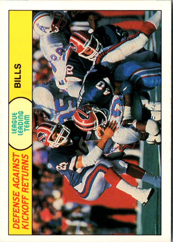 1988 Fleer Team Action League Leading Team - Defending Kickoffs #81