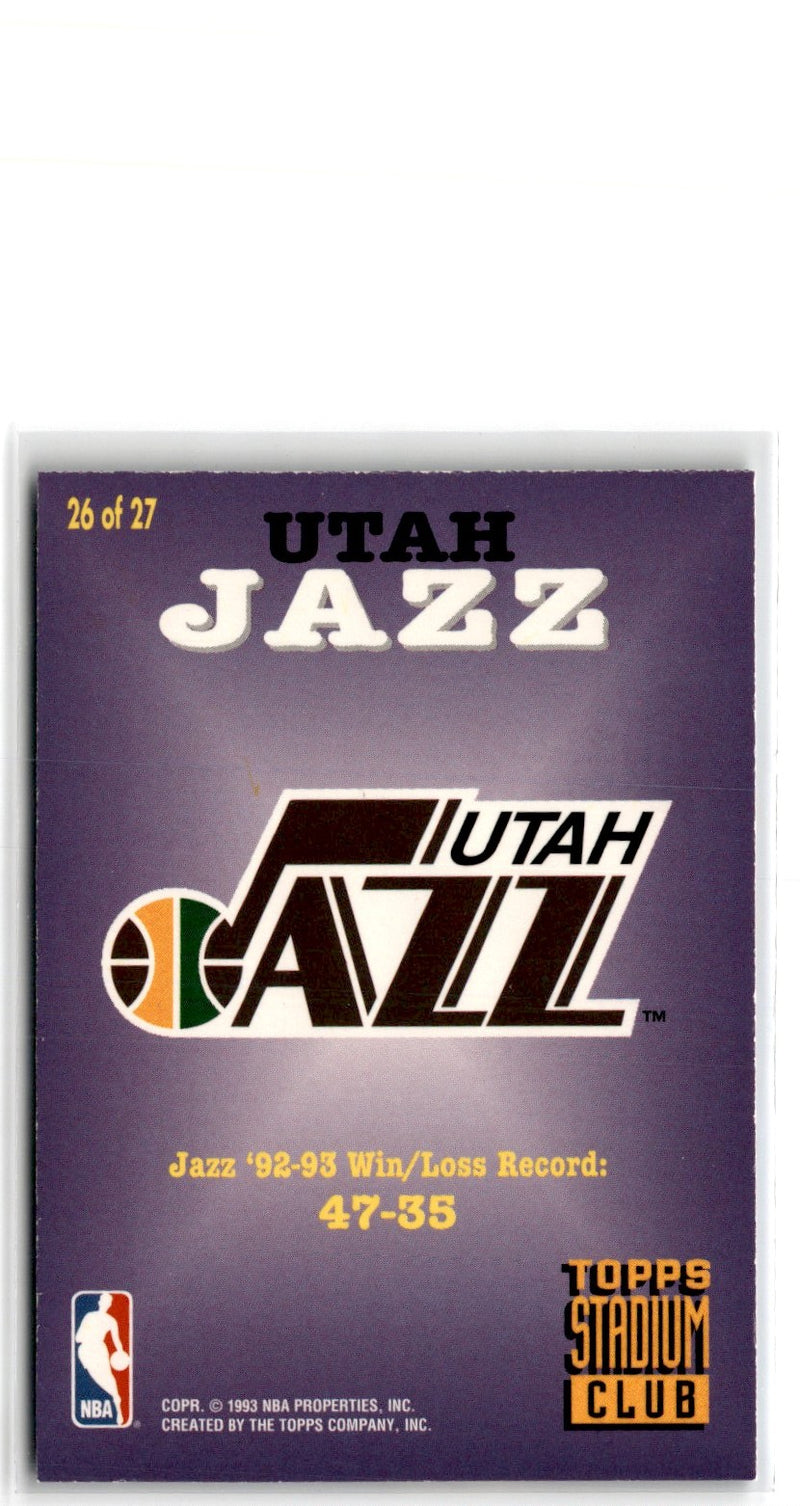 1993 Stadium Club Super Teams Members Only Utah Jazz