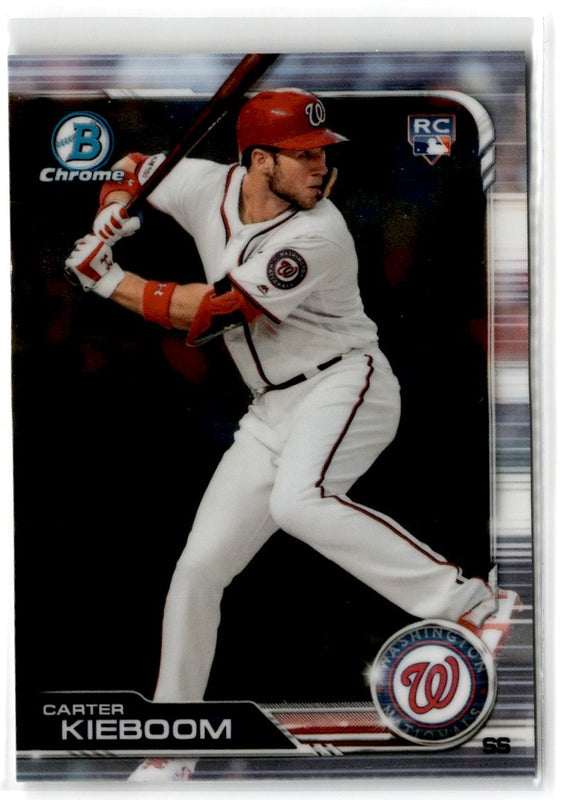 2019 Bowman Chrome Carter Kieboom #74 Rookie