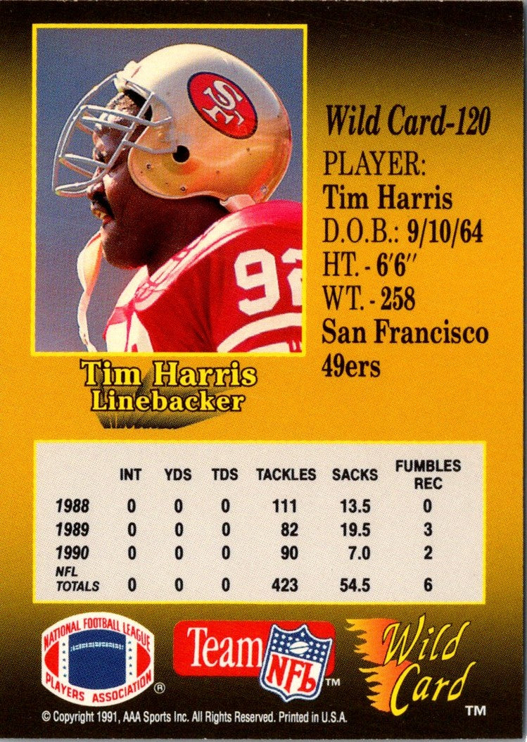 1991 Wild Card Tim Harris