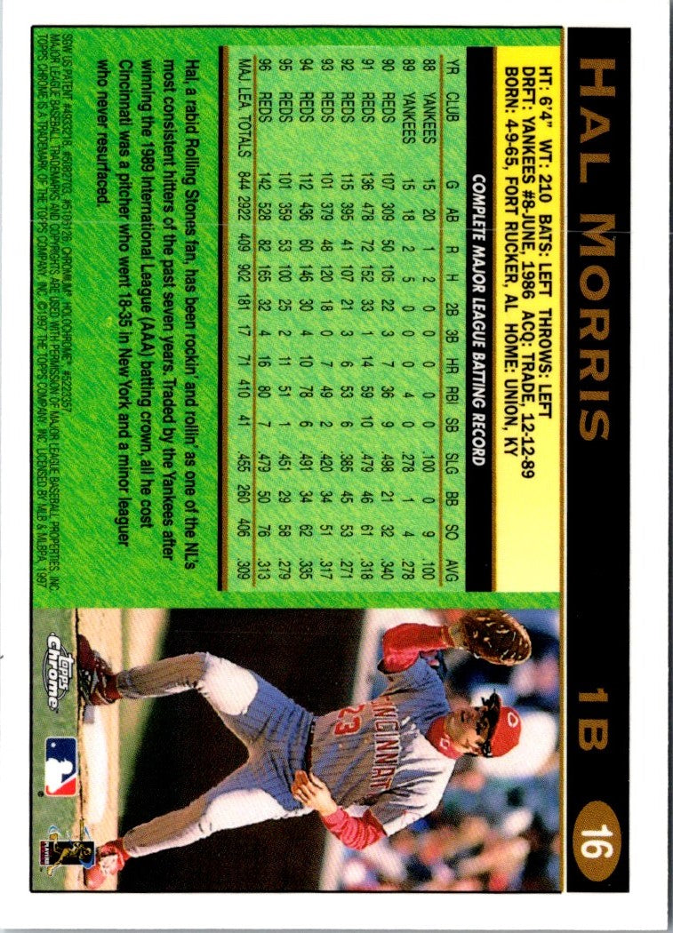 1997 Topps Chrome Hal Morris