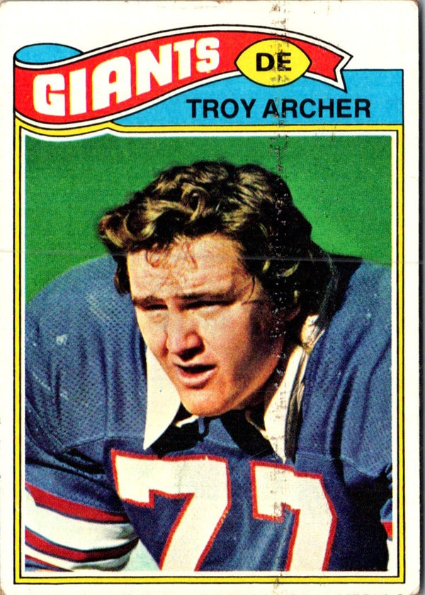 1977 Topps Troy Archer #258 Rookie