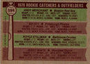 1976 Topps Rookie Catchers & Outfielders - Andy Merchant/Ed Ott/Royle Stillman/Jerry White
