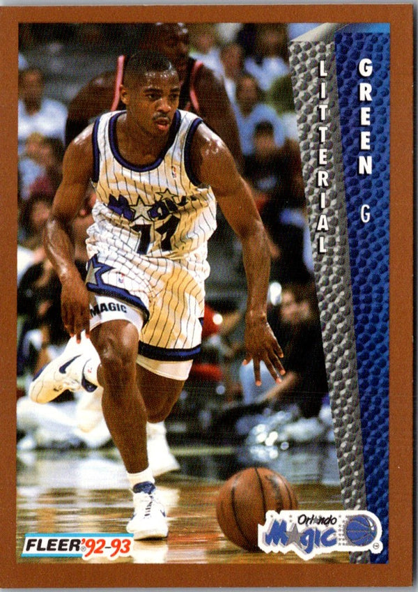 1992 Fleer Litterial Green #399 Rookie
