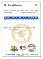 1991 Classic Best Kane County Cougars Daniel Ramirez #19