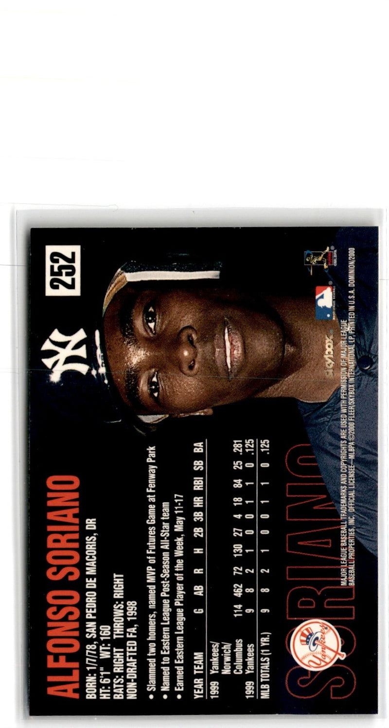 2000 Pacific Prism Prospects Alfonso Soriano