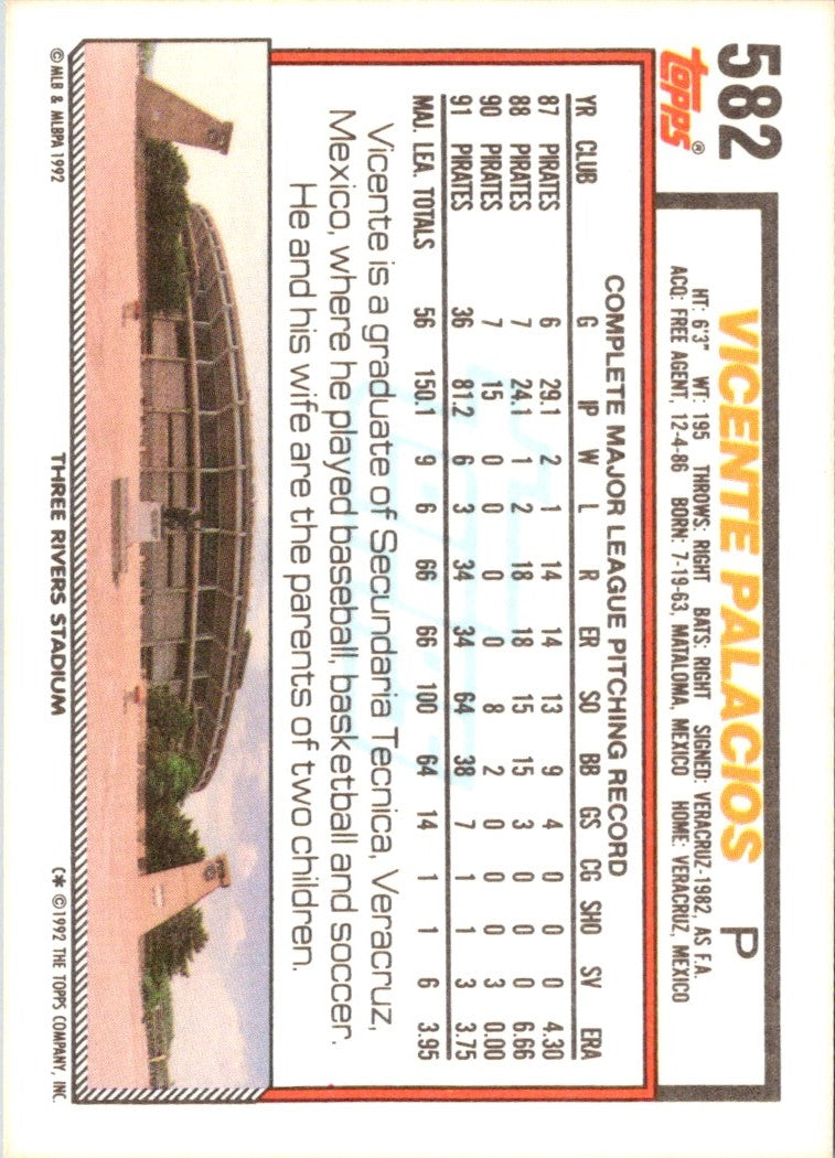 1992 Topps Vicente Palacios