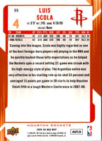 2008 Upper Deck MVP Luis Scola #55