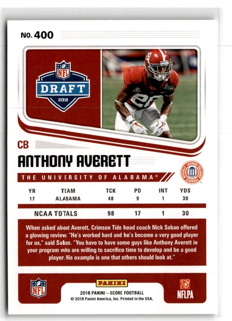 2018 Score Anthony Averett