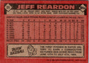 1986 Topps Jeff Reardon