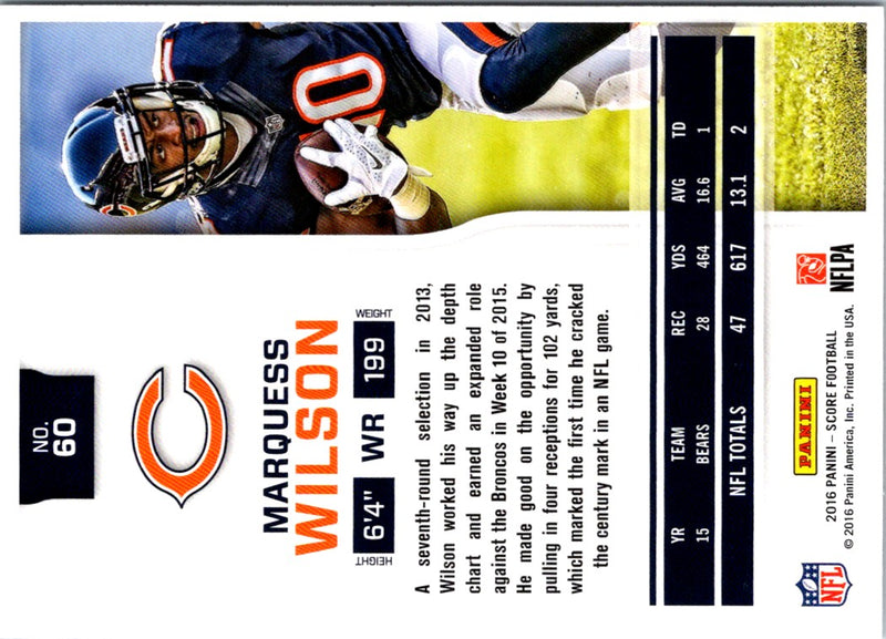 2016 Score Marquess Wilson