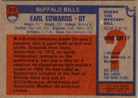 1976 Topps Earl Edwards #213