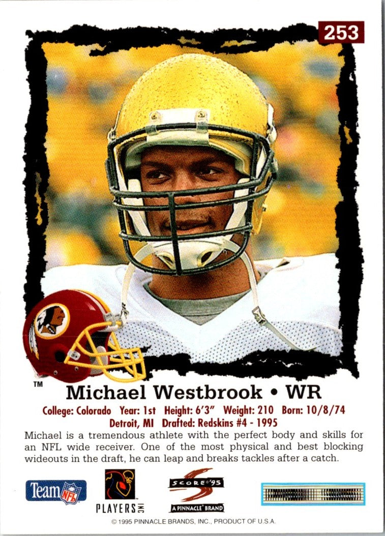 1995 Score Promotional Backs Michael Westbrook