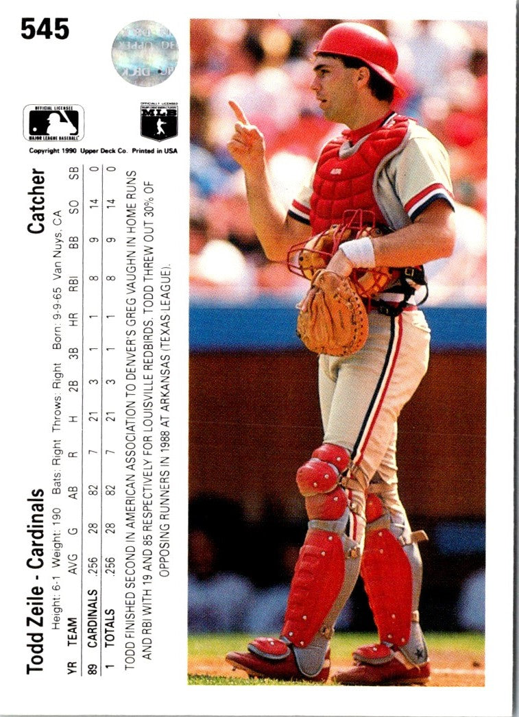 1990 Upper Deck Todd Zeile