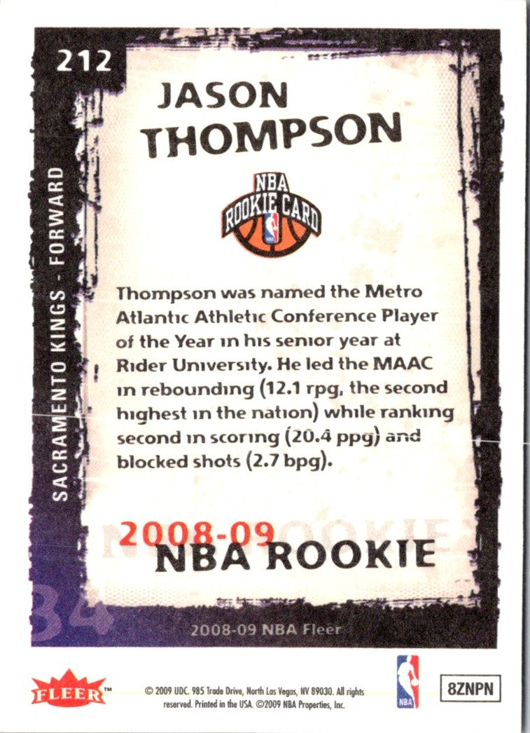 2008 Fleer Jason Thompson