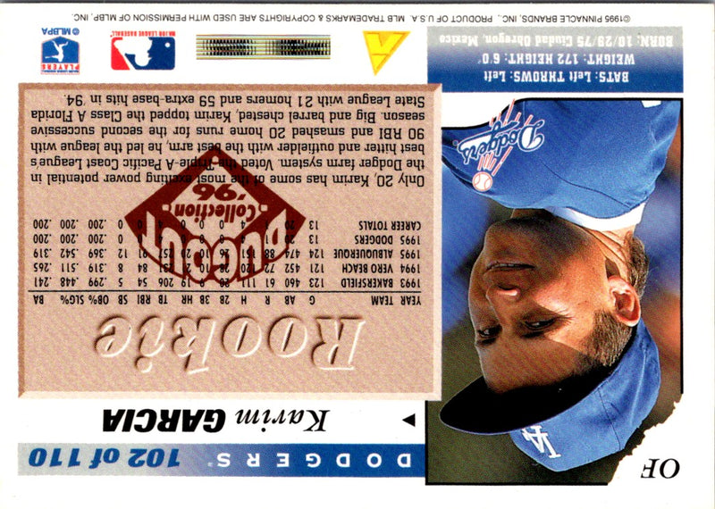 1996 Score Dugout Collection Series 1 Karim Garcia