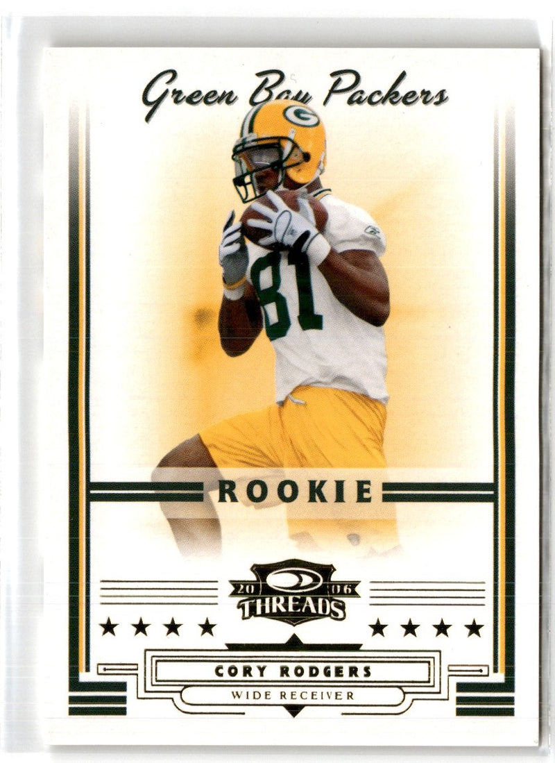 2006 Donruss Threads Retail Rookies Cory Rodgers