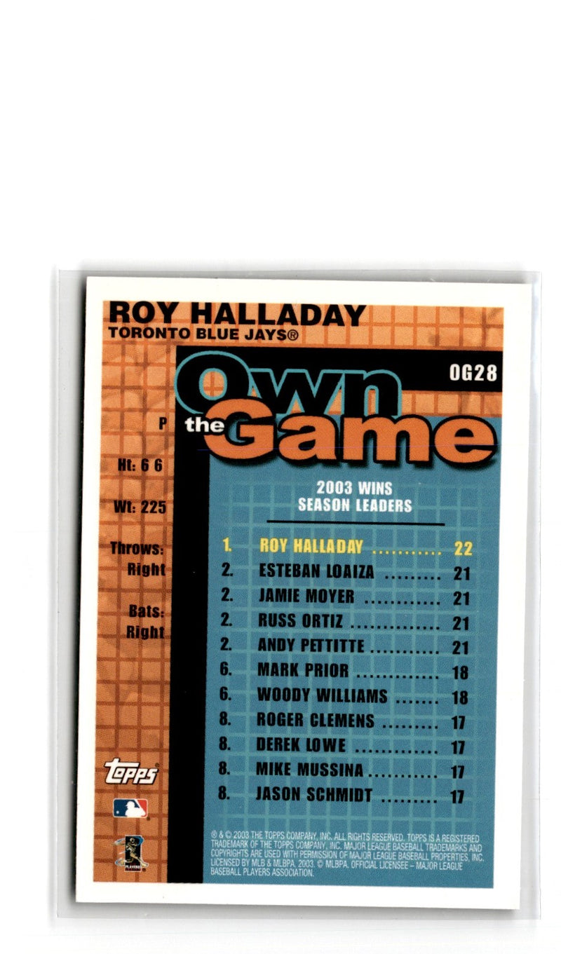 2004 Topps Own the Game Roy Halladay