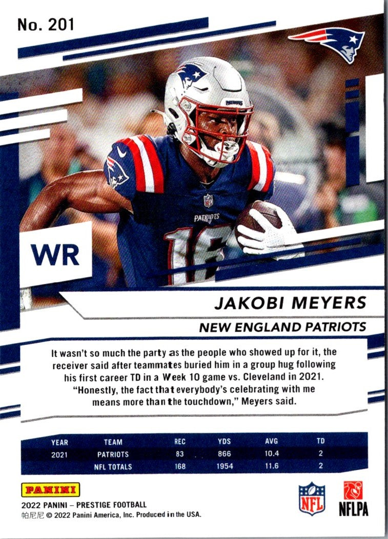 2022 Panini Prestige Jakobi Meyers