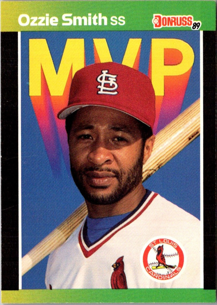 1989 Barry Colla Ozzie Smith Postcards Ozzie Smith