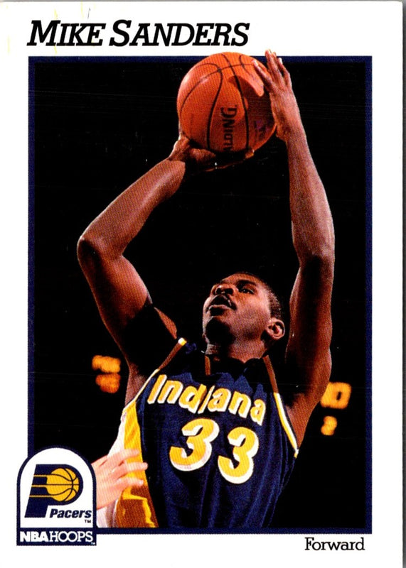 1991 Hoops Mike Sanders #86