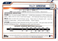 2021 Bowman Prospects Riley Greene #BP-4