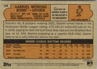 2021 Topps Heritage Minor League Gabriel Moreno #144