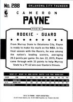 2015 Hoops Cameron Payne #288 Rookie
