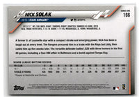 2020 Topps Nick Solak #166 Rookie