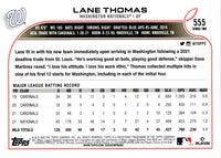 2022 Topps Lane Thomas #555