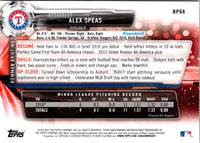 2017 Bowman Prospects Alex Speas #BP68