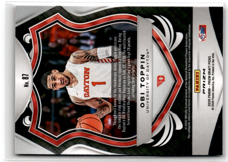 2020 Panini Prizm Draft Picks Collegiate Pink Ice Obi Toppin