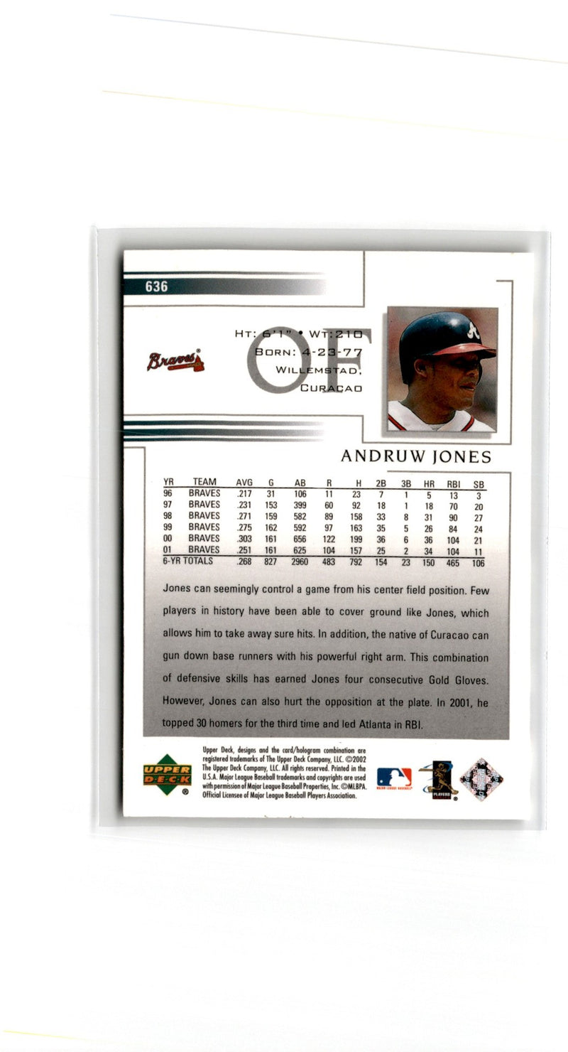 2002 Upper Deck Andruw Jones