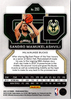 2021 Panini Prizm Blue Sandro Mamukelashvili #293