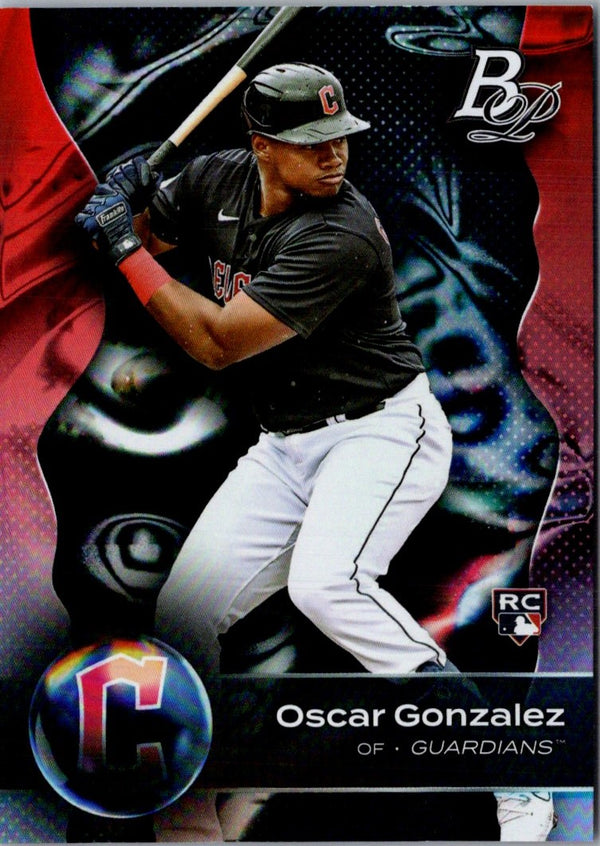 2023 Bowman Platinum Oscar Gonzalez #15 Rookie