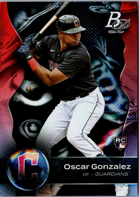 2023 Bowman Platinum Oscar Gonzalez #15 Rookie