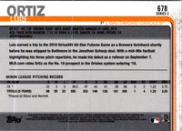 2019 Topps Luis Ortiz #678 Rookie