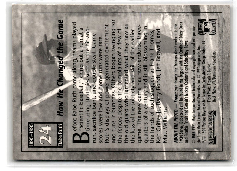 1995 Megacards Babe Ruth How He Changed the Game