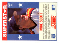 1989 Score Baseball's 100 Hottest Players Mike Scott #60