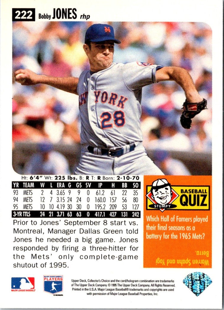 1996 Collector's Choice Gold Signature Bobby Jones