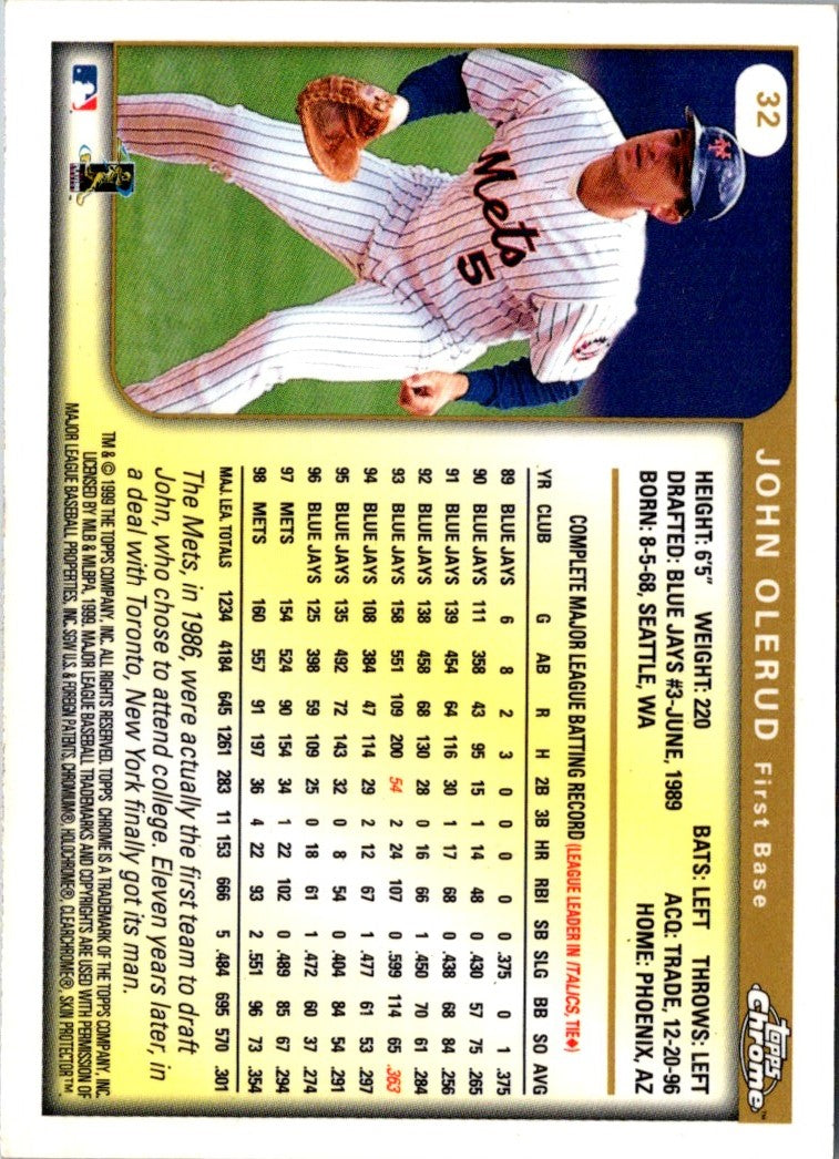 1999 Topps John Olerud