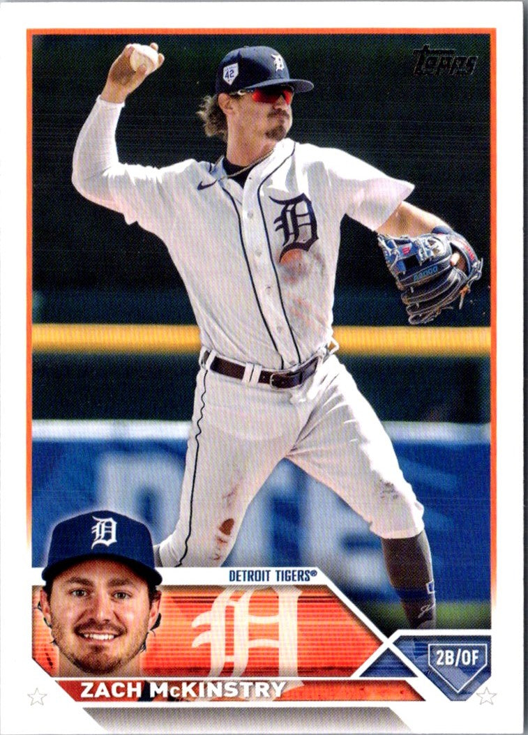 2023 Topps Update Orange and Black Foil Zach McKinstry