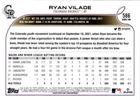 2022 Topps All-Star Game Stamped Ryan Vilade #586