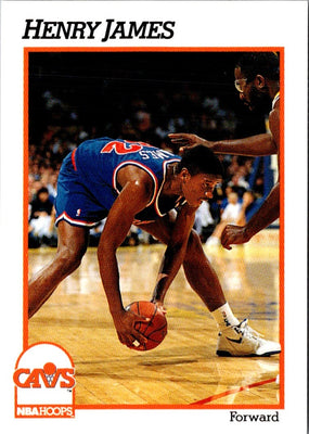 1991 Hoops Henry James #349 Rookie