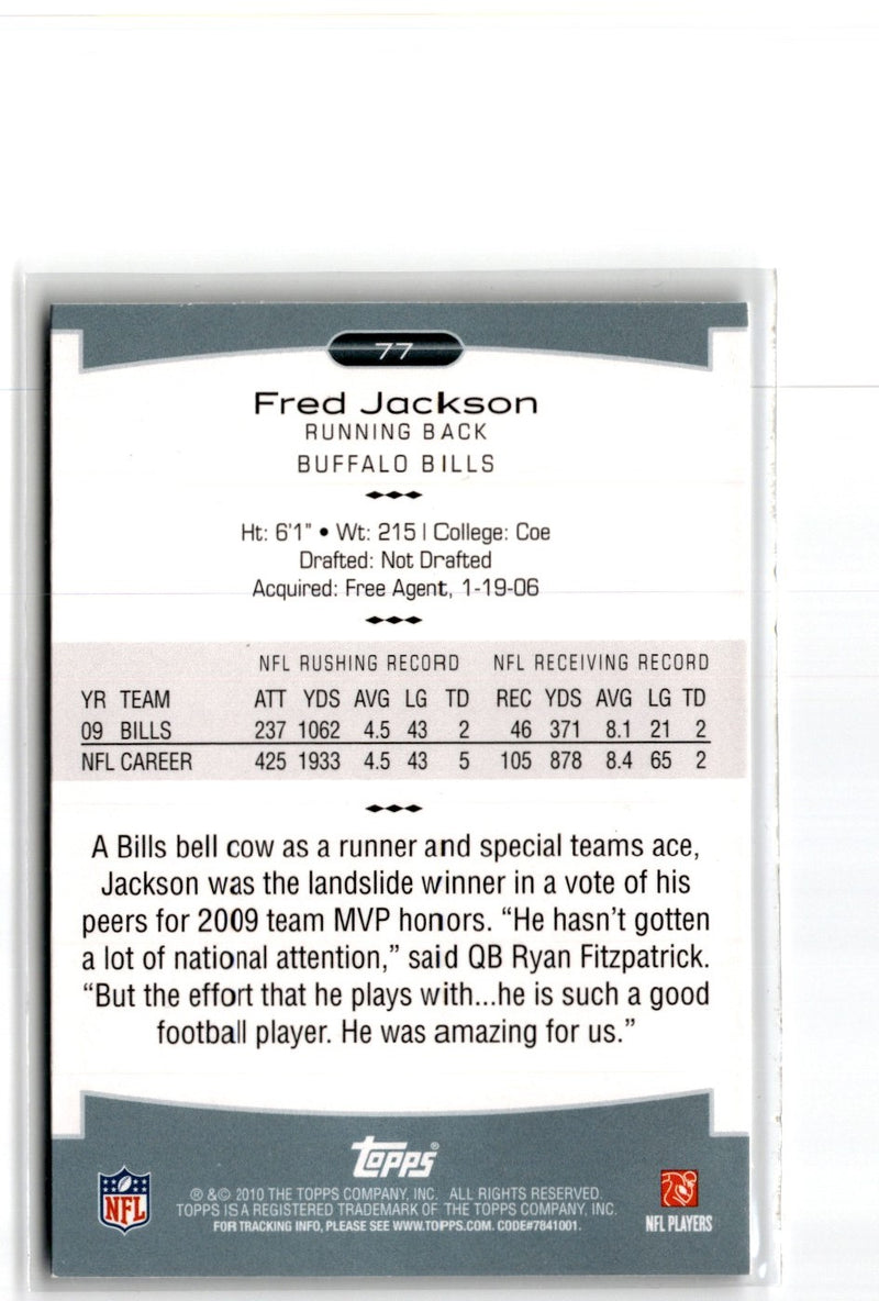 2010 Topps Platinum Fred Jackson