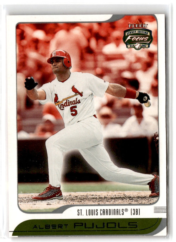 2002 Fleer Focus JE Albert Pujols #50