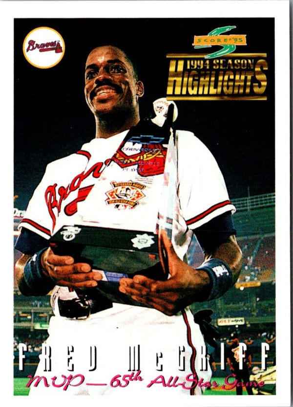 1995 Score Fred McGriff #316