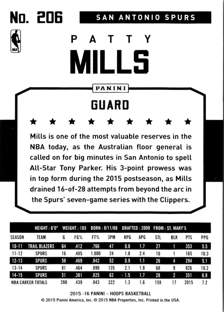 2015 Hoops Patty Mills